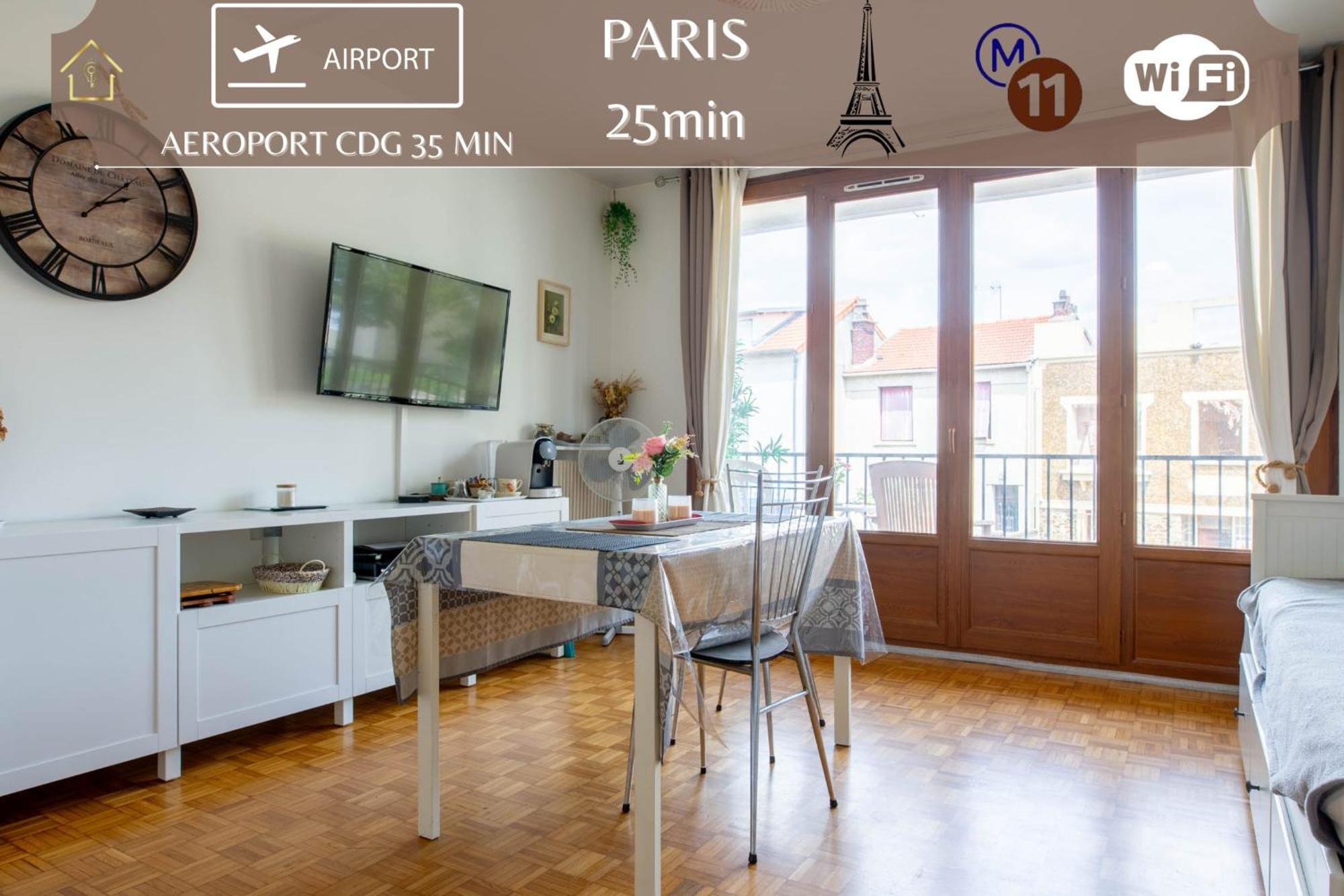 Appart Hotel - Le Nid - 25Min Paris Romainville Dış mekan fotoğraf
